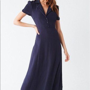 Urban Outfitters Charlotte Button-Down Midi Dress